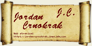 Jordan Crnokrak vizit kartica